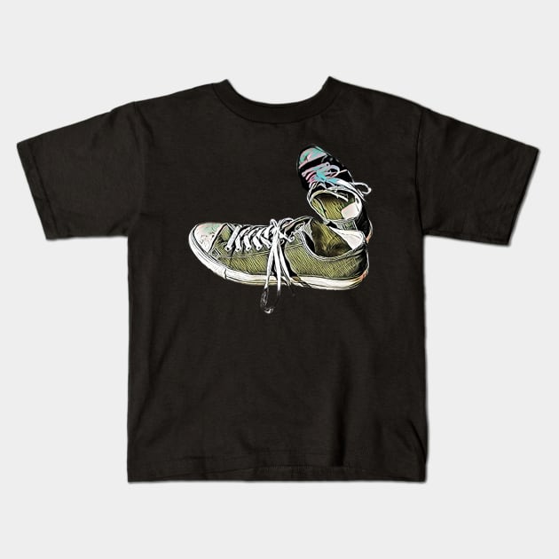 Third Quarter Run My Chuck Taylor All Stars Kids T Shirt